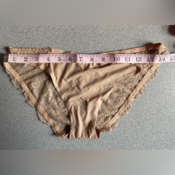 Shimera Nude Lycra & Lace Panties Size Small - Picture 5 of 7